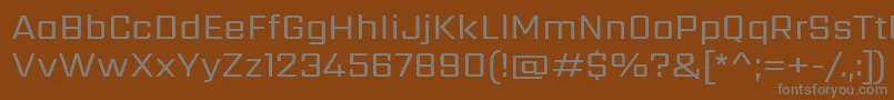SarpanchRegular Font – Gray Fonts on Brown Background
