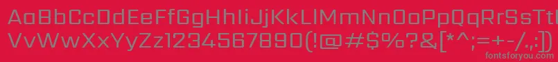 SarpanchRegular Font – Gray Fonts on Red Background