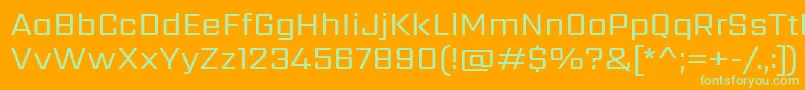 SarpanchRegular Font – Green Fonts on Orange Background