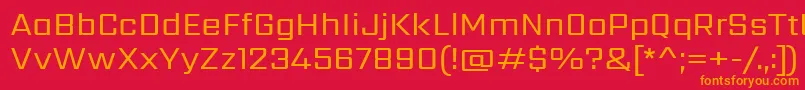SarpanchRegular Font – Orange Fonts on Red Background