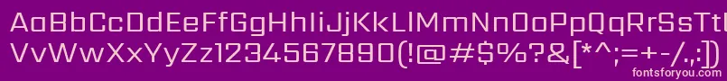 SarpanchRegular-Schriftart – Rosa Schriften auf violettem Hintergrund