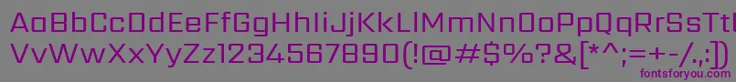 SarpanchRegular Font – Purple Fonts on Gray Background