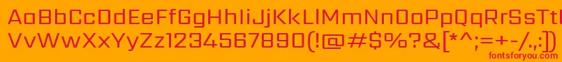 SarpanchRegular Font – Red Fonts on Orange Background