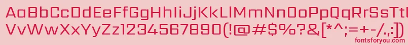 SarpanchRegular Font – Red Fonts on Pink Background