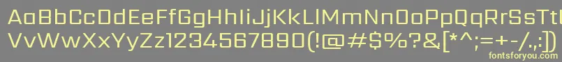 SarpanchRegular Font – Yellow Fonts on Gray Background