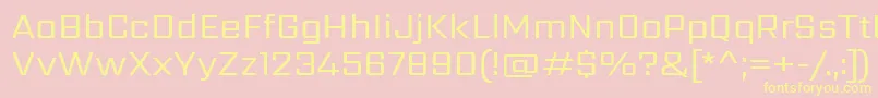 SarpanchRegular Font – Yellow Fonts on Pink Background