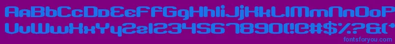 Więcej informacji o czcionce DissolvedExchange Czcionka DissolvedExchange – niebieskie czcionki na fioletowym tle