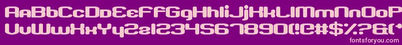 DissolvedExchange Font – Pink Fonts on Purple Background