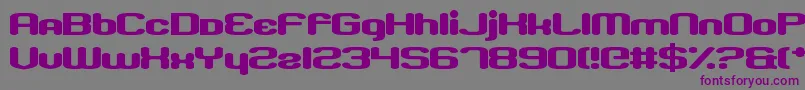 Więcej informacji o czcionce DissolvedExchange Czcionka DissolvedExchange – fioletowe czcionki na szarym tle