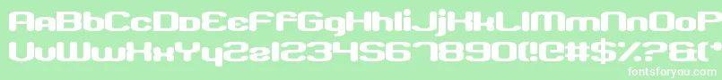 DissolvedExchangeフォントについての詳細 フォントDissolvedExchange – 緑の背景に白い文字