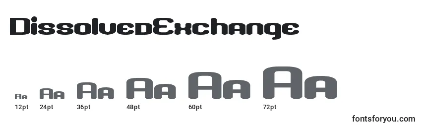 Размеры шрифта DissolvedExchange