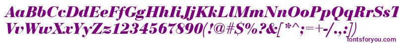 Шрифт EurobodtBoldItalic – фиолетовые шрифты