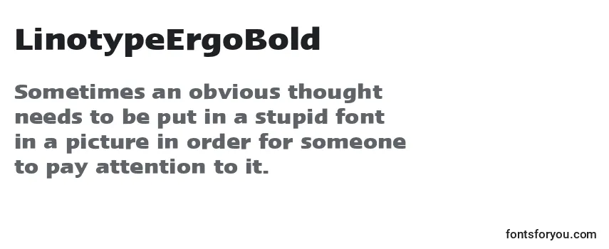 LinotypeErgoBold-fontti