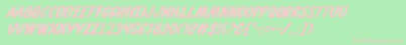 Whata2i Font – Pink Fonts on Green Background