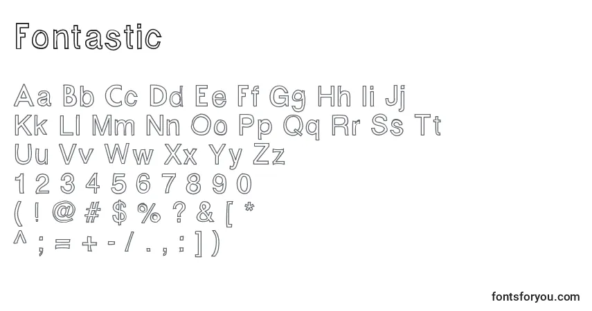 Fontasticフォント–アルファベット、数字、特殊文字