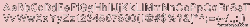 Fontastic Font – Black Fonts on Pink Background