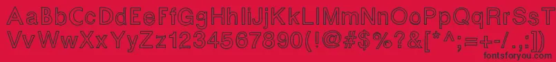 Fontastic Font – Black Fonts on Red Background