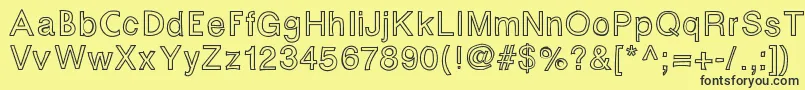 Fontastic Font – Black Fonts on Yellow Background
