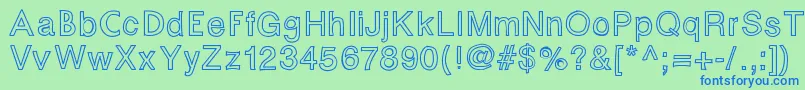 Fontastic Font – Blue Fonts on Green Background