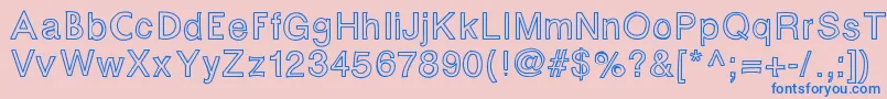 Fontastic Font – Blue Fonts on Pink Background