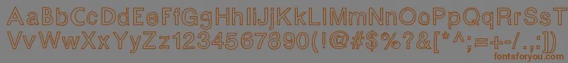 Шрифт Fontastic – коричневые шрифты на сером фоне