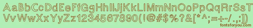 Fontastic Font – Brown Fonts on Green Background