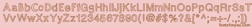 Fontastic Font – Brown Fonts on Pink Background