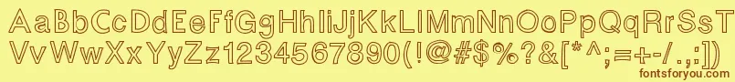 Fontastic Font – Brown Fonts on Yellow Background