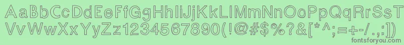 Fontastic Font – Gray Fonts on Green Background