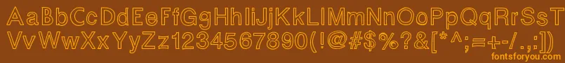 Fontastic Font – Orange Fonts on Brown Background