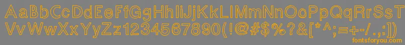 Fontastic Font – Orange Fonts on Gray Background