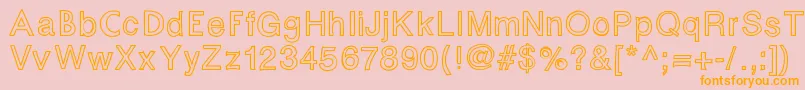 Fontastic Font – Orange Fonts on Pink Background