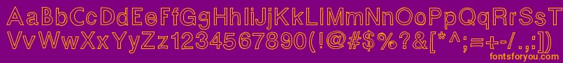 Fontastic Font – Orange Fonts on Purple Background