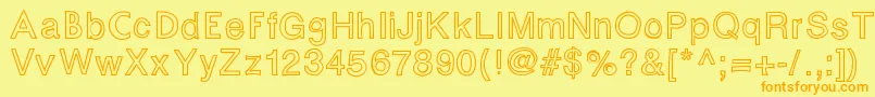 Fontastic Font – Orange Fonts on Yellow Background