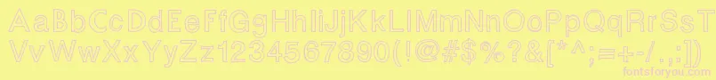Fontastic Font – Pink Fonts on Yellow Background