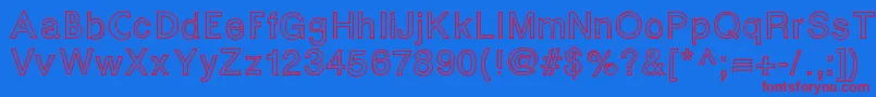 Fontastic Font – Red Fonts on Blue Background
