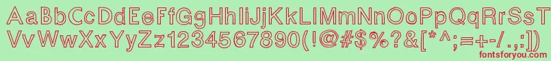 Fontastic Font – Red Fonts on Green Background