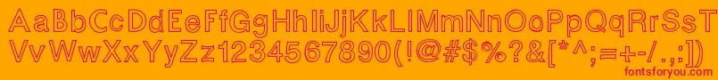 Fontastic Font – Red Fonts on Orange Background