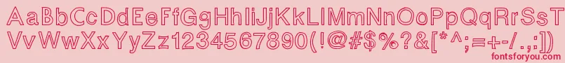 Fontastic Font – Red Fonts on Pink Background