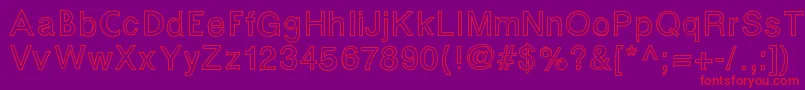 Fontastic Font – Red Fonts on Purple Background