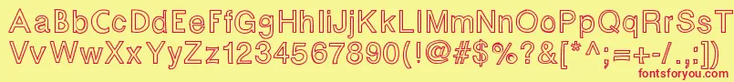 Fontastic Font – Red Fonts on Yellow Background