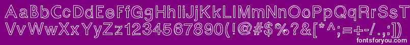 Fontastic Font – White Fonts on Purple Background