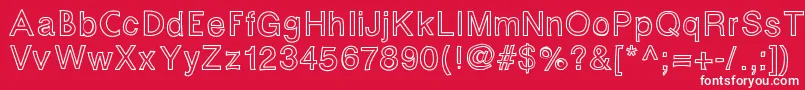 Fontastic Font – White Fonts on Red Background