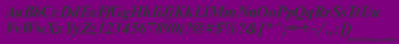 NewtonfttBolditalic Font – Black Fonts on Purple Background
