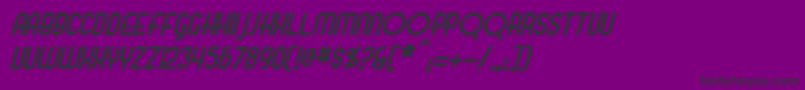 fuente EvelynItalic – Fuentes Negras Sobre Fondo Morado