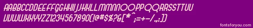 fuente EvelynItalic – Fuentes Rosadas Sobre Fondo Morado