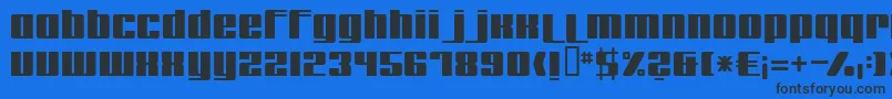 Remakeoffabulous Font – Black Fonts on Blue Background