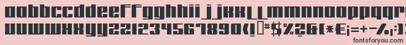Remakeoffabulous Font – Black Fonts on Pink Background