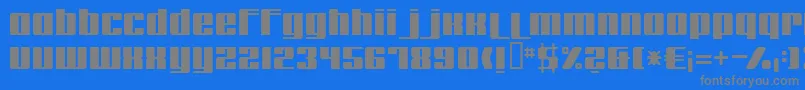 Remakeoffabulous Font – Gray Fonts on Blue Background