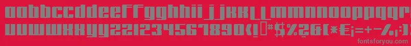 Remakeoffabulous Font – Gray Fonts on Red Background